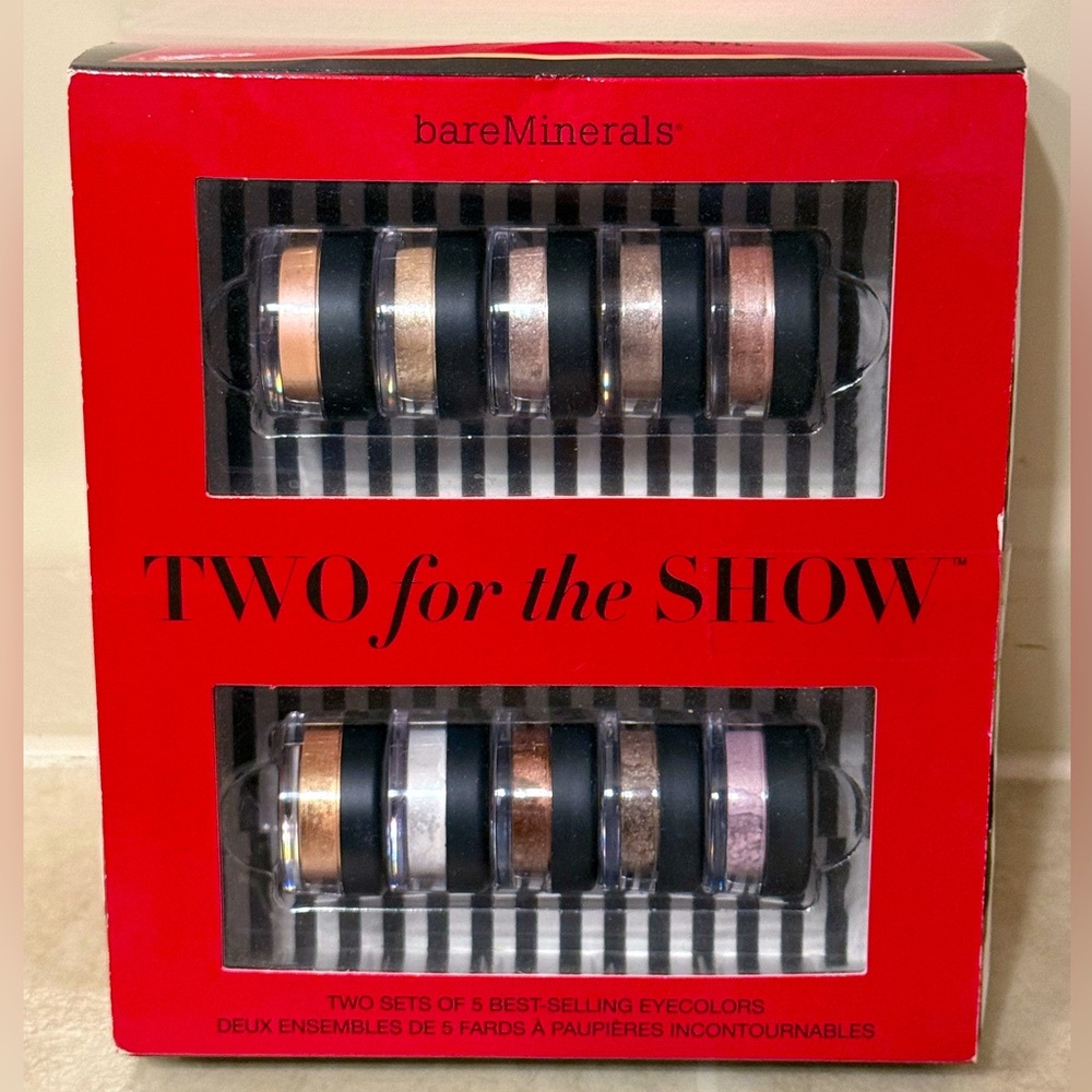 NIB- bareMinerals Two for the Show Eye Colors Set